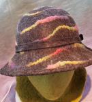 Spiral Charcoal Wide Brim