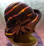 Spiral Charcoal Wide Brim