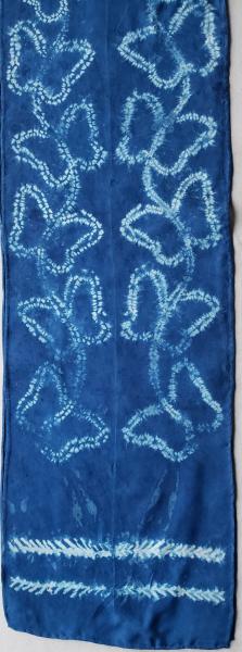 Shibori Butterflies  Silk Scarf #019 picture