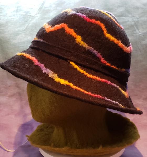 Spiral Charcoal Wide Brim picture