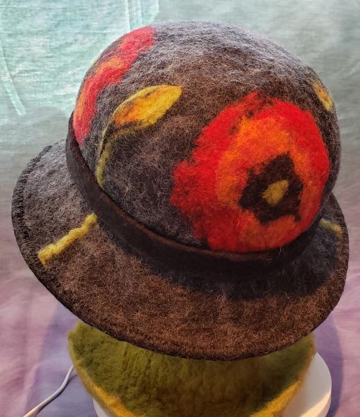 Poppy-Charcoal Wide Brim picture
