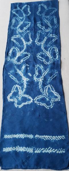 Shibori Butterflies  Silk Scarf #019 picture