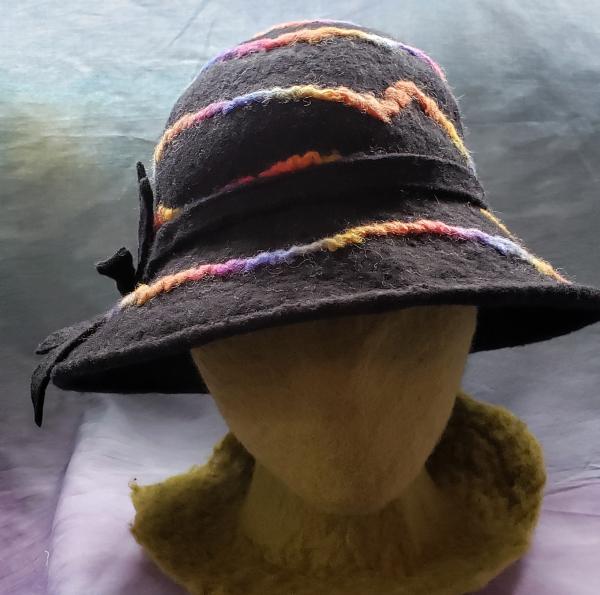 Spiral Charcoal Wide Brim picture