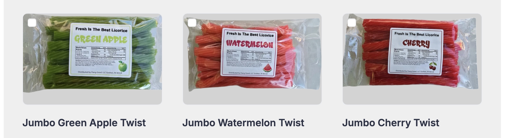 Fresh is the best licorice