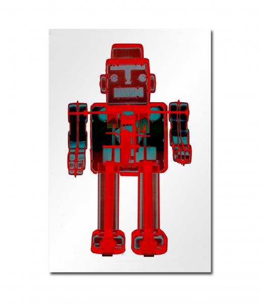 4J4X Robot X-ray art - Print on Aluminum picture