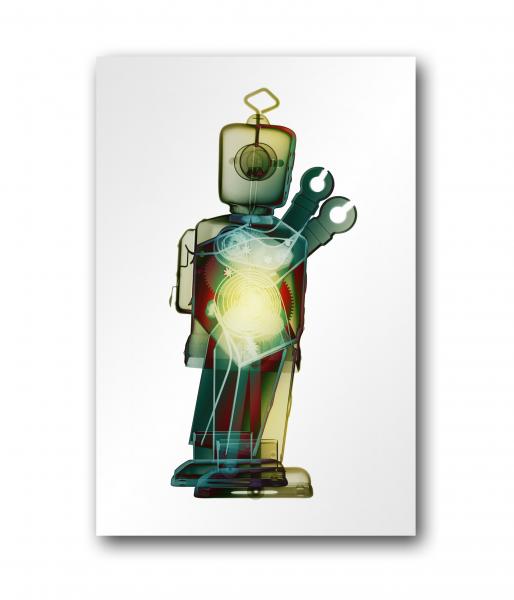 D4X Robot X-ray art - Printed on Aluminum picture