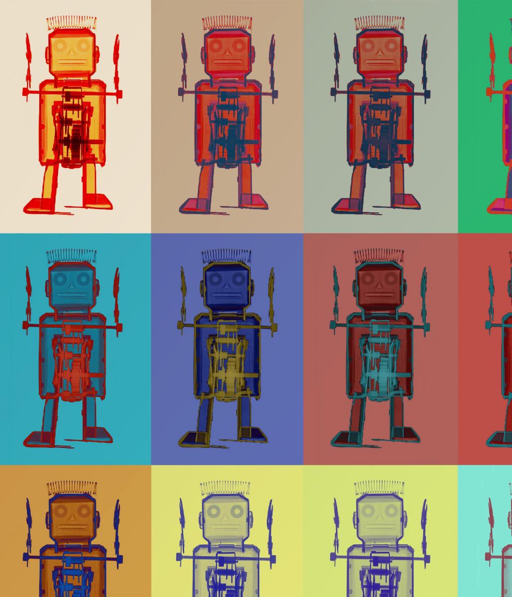 36 Robots X-ray art - Aluminum Print picture