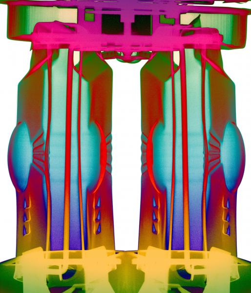 4N0D3 Robot X-ray art - Aluminum Print picture