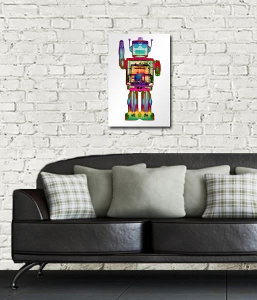 4N0D3 Robot X-ray art - Aluminum Print picture