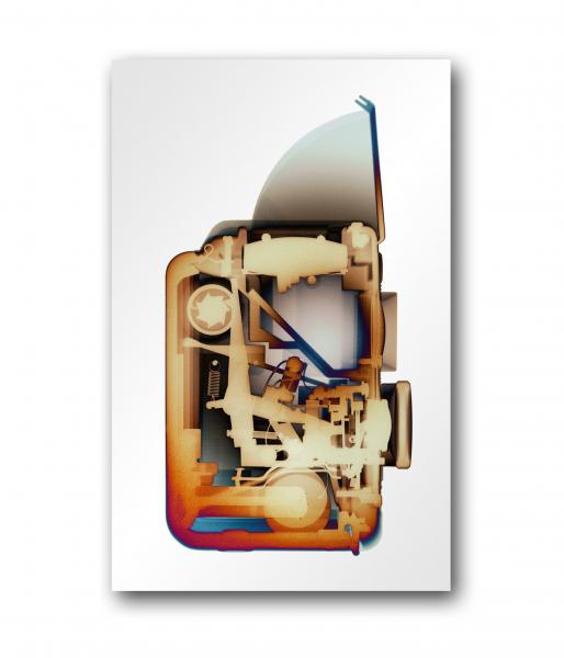 Argoflex Camera Side view x-ray art - Aluminum print picture