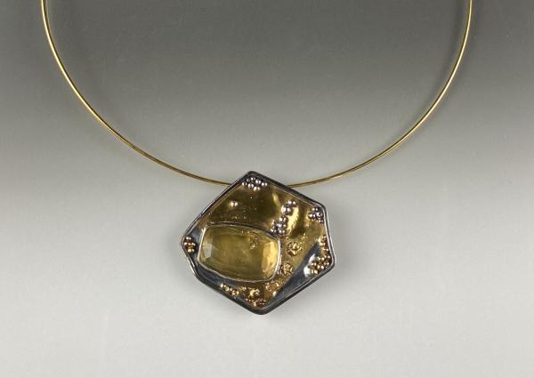 Moonshot Citrine Pendant and Brooch Large