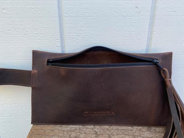 Clutch, Brown buffalo leather picture