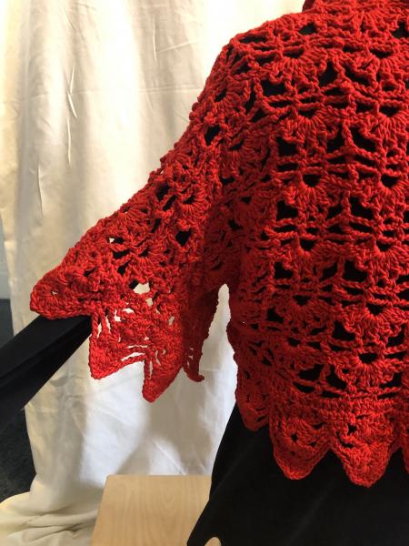 Shrug: Red Shell & Lace picture