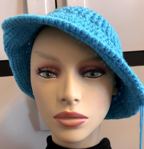 Women's Hat: Turquoise Brickwork picture
