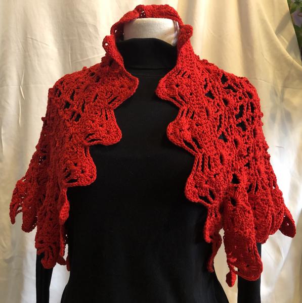 Shrug: Red Shell & Lace picture