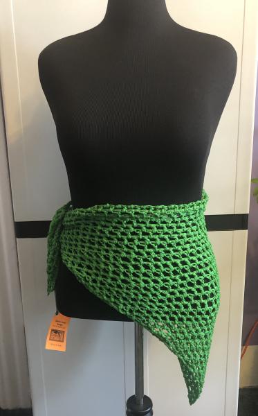 Woman's Shawl: Sooooooooo! Green Mesh picture