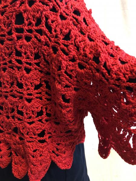 Shrug: Red Shell & Lace picture