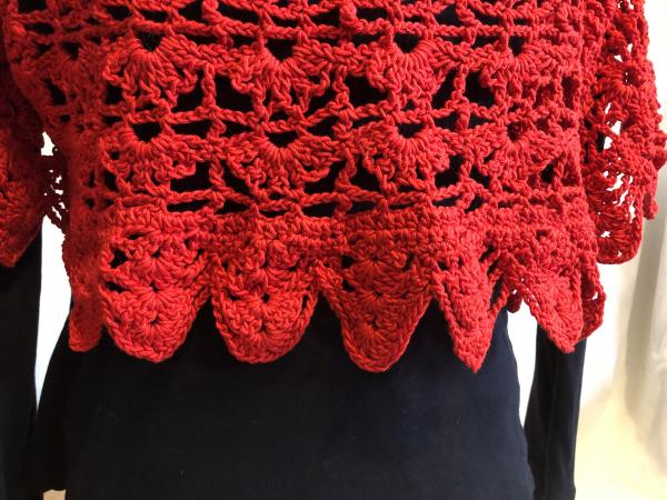 Shrug: Red Shell & Lace picture