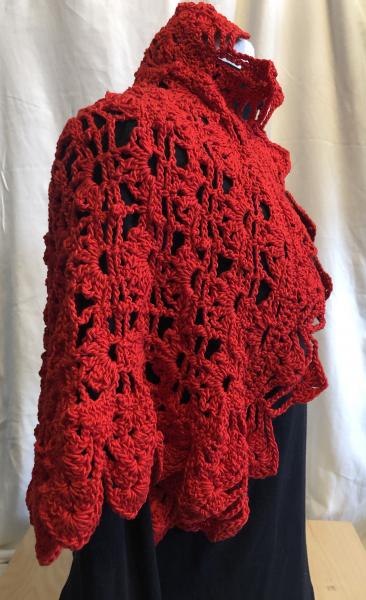 Shrug: Red Shell & Lace picture