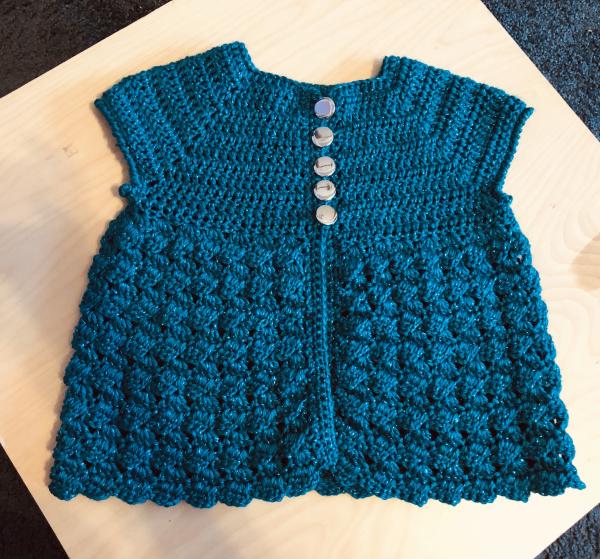 Girl’s Vest: Teal Sparkle picture