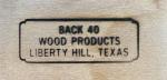 Back 40 Wood Products