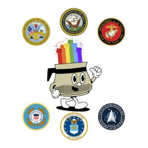 Queer Veterans' Brew Crew logo