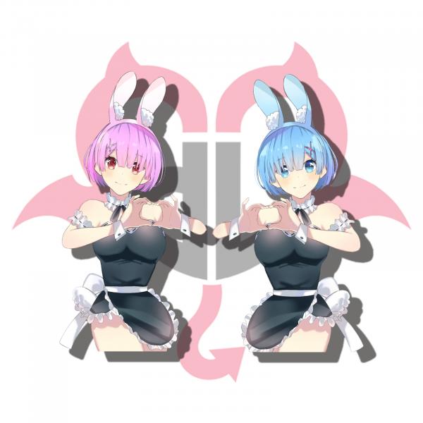 Rem & Ram Bunny (3 Options)