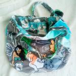 Reversible fuzzy gabber purse (Mermaid's Best Friends x Aizome Breezeley)