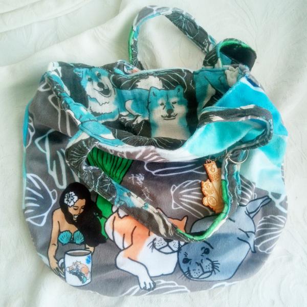 Reversible fuzzy gabber purse (Mermaid's Best Friends x Aizome Breezeley) picture
