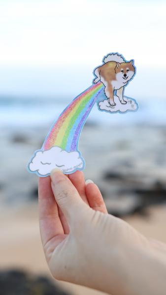 Shishi rainbow sticker