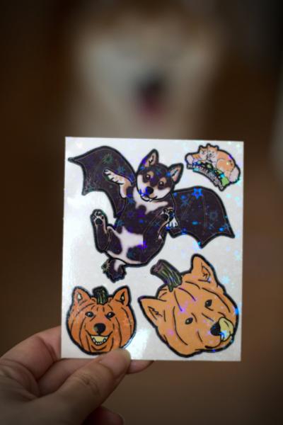 Halloween sparkly sticker sheet