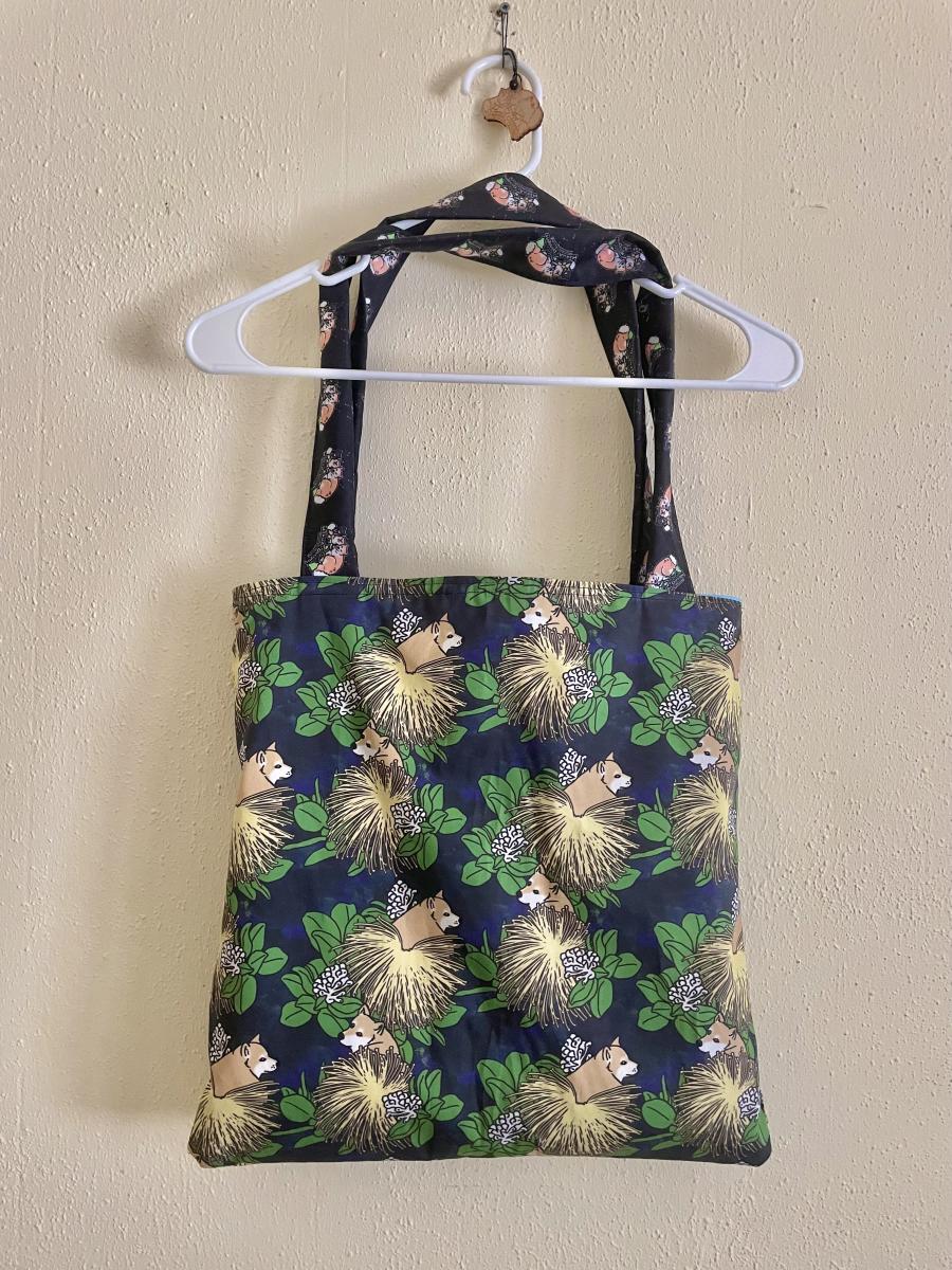 Scritches x Ohia Breeze (yellow) reverse tote picture