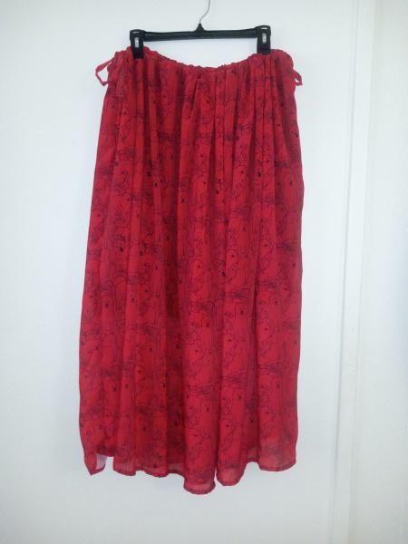 Drawstring skirt (maxi)