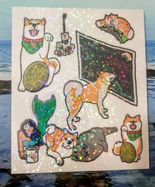 HakuAi mini sparkly sticker sheet