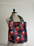 Red ‘Åhi‘a Breeze x Cupful of Love reverse tote