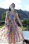 Rainbow Gabber Stripes gown
