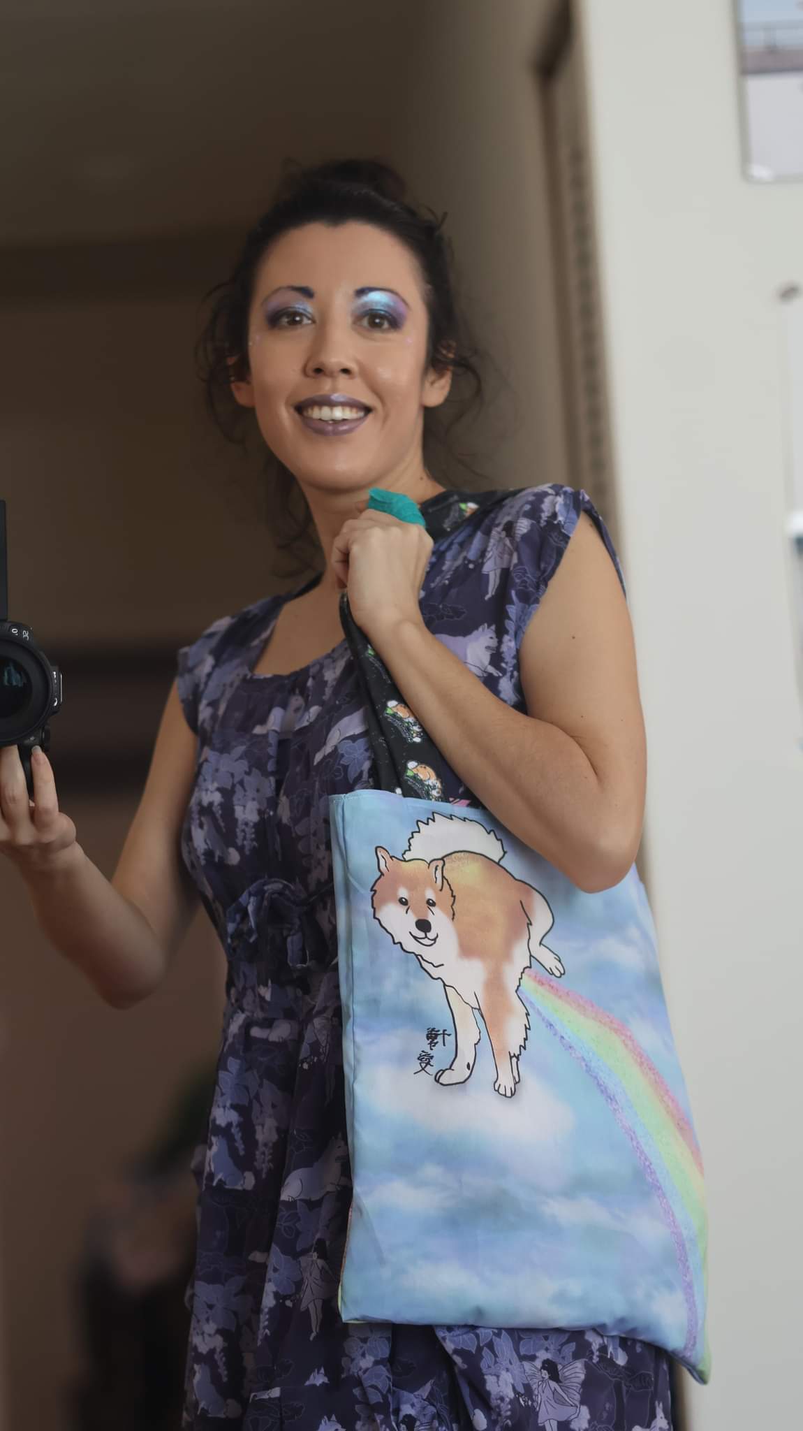 Shishi Rainbow x DogFriendly808 reverse gabber tote picture