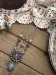 Multi strand Victorian Button necklace