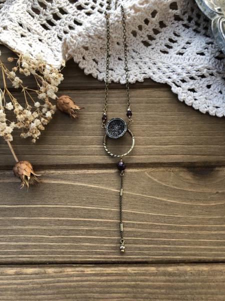 Small Victorian button necklace