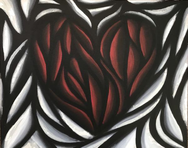 Red Pop Art Heart