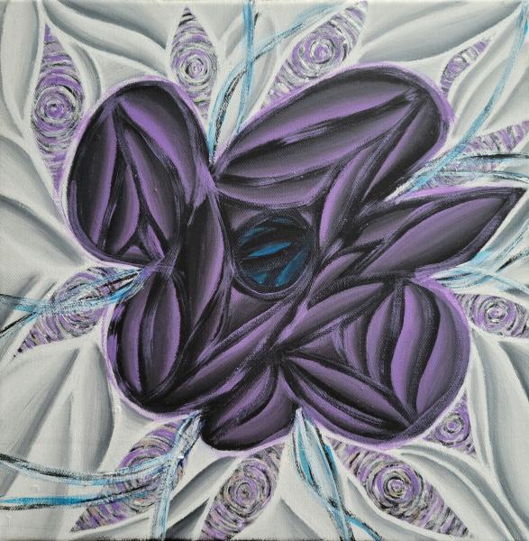 Purple Pop Art Flower picture