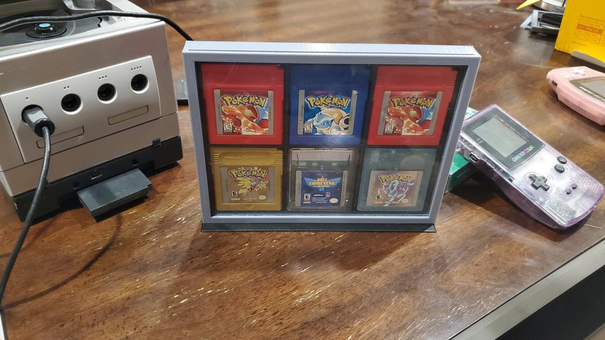 Nostalgic 6 Slot Gameboy Cartridge Display Case / Stand - Eventeny