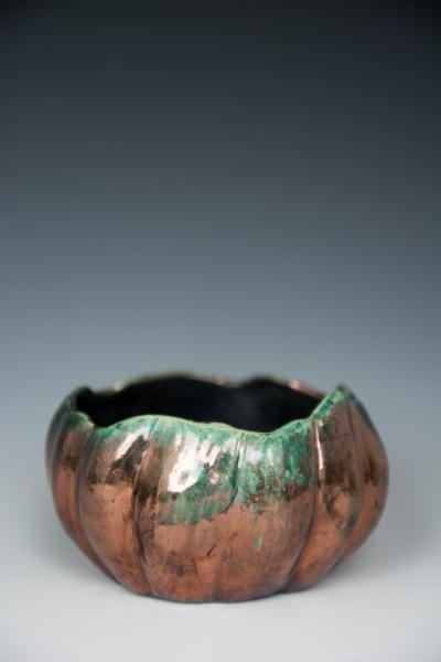 Raku pinch pot