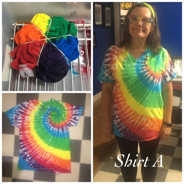 Child Size Classic Swirl Tie Dye Short Sleeve TShirt picture