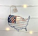 USA Ornament Made from Recycled RC Cola Can