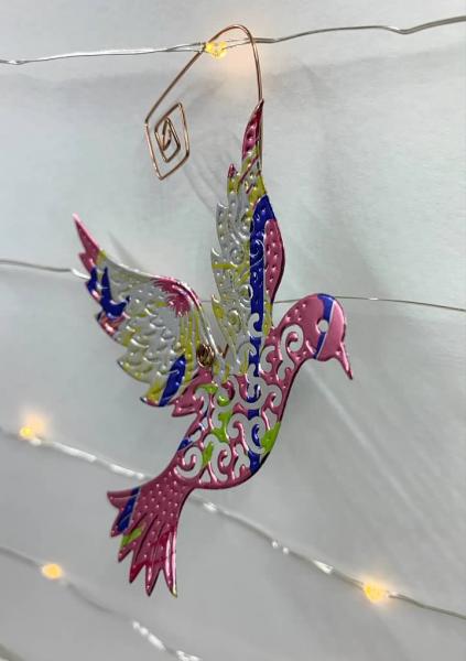 Dove Ornament from Recycled Can picture