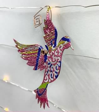Dove Ornament from Recycled Can picture