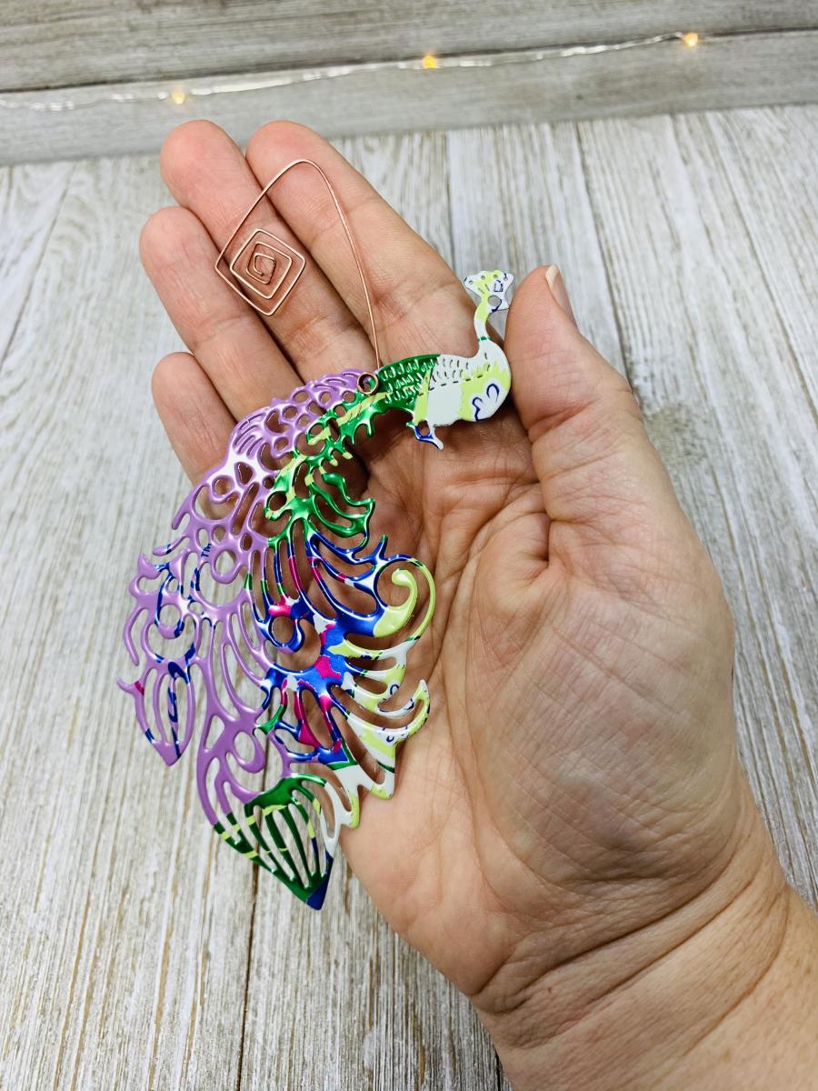 Peahen, Peacock Ornament picture