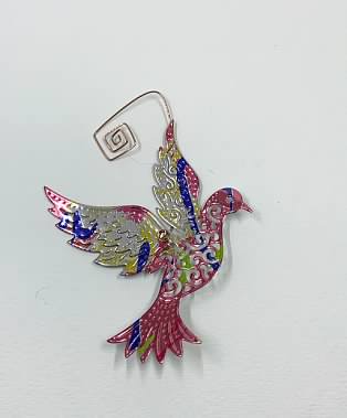 Dove Ornament from Recycled Can