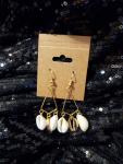 GOLD COWRIE SHELL EARRINGS